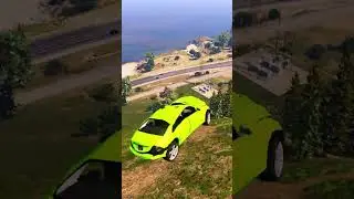 GTA 5 CRASH TESTING REAL CARS #5! | #shorts #gta5shorts #crashtest