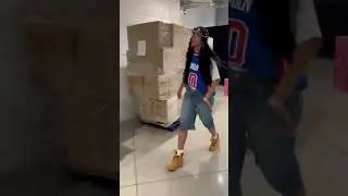 Angel Reese showing up in an old-school Detroit Pistons Rodman jersey. 👀