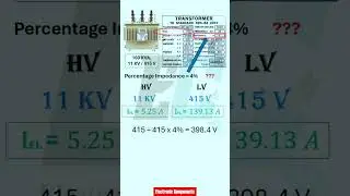 What is Percentage Impedance in Transformer #shots