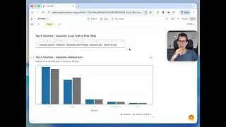 [AI] pull GA4 traffic to spreadsheet, compare & show a chart
