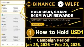 Binance WLFI Airdrop | How to Transfer and Hold USD1