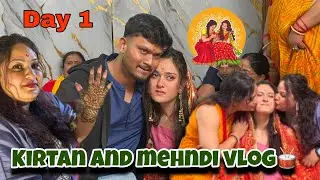 Kirtan and Mehndi fun🥳 | Shadi aala ghar #mehndi #shadi #wedding 