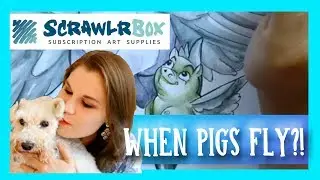 Unboxing ScrawlrBox and Watercolor Pencil Doodlin'