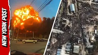 New Satellite Images Show Trail of Destruction After Deadly UPS Plane Crash