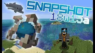 Minecraft - Snapshot Review [NL] 18w15a (Dolphins, Icebergs & Conduits!)