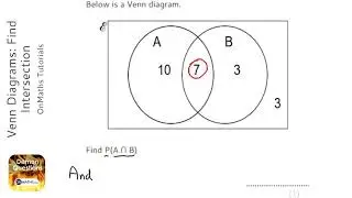 Venn Diagrams: Find Intersection (Grade 5) - OnMaths GCSE Maths Revision