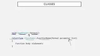 class design and implementation