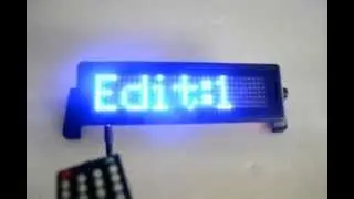 LED car display, led car sign Pixel 7x35 blue color for SUV's, Trucks, Cars, Home or Office