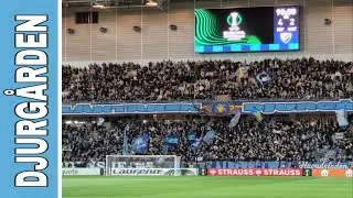 Djurg&aring;rden Ultras Party Show 🔵⚪ at Tele2 Arena | Djurg&aring;rden - KAA Gent | 