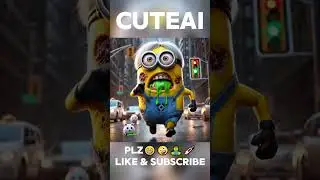 If a minion drinks too much alcohol, he turns into a zombie!!!😁🤪🧟&zwj;♂️💉#zombie #cute #funny