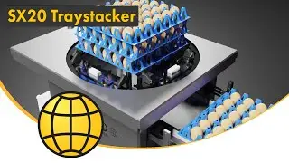 Tray stacking of egg trays - SX20 Tray stacker - SANOVO TECHNOLOGY GROUP