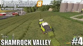 Huge Grass Baling for the Sheep | Shamrock Valley | Timelapse #4 | FS19 | Farming Simulator 19