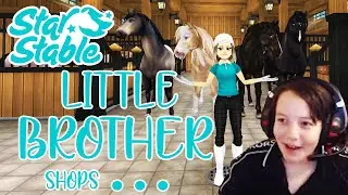 Little Brother WASTES My Star Coins! | Star Stable Shopping Spree | SSO | #StarStable