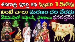 శివరాత్రి పూర్తి కథ ఫిబ్రవరి 15లోపు  వింటే చాలు మరణం దరి చేరదు 2నిమిషాల్లో కష్టాలన్నీ పోతాయి!
