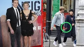 Brooklyn Beckham and Chlo&euml; Moretz looked really fond of when they got out of their hands in Dublin