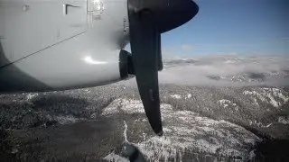 Flying into Castlegar, British Columbia, CYCG