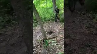 Clearing Big Jump #mountainbike #mtbjumps #jumps #bike #mtbjump #mtb #jump #bikejumps #downhill