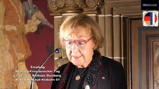 Empfang Deutsch Franz&ouml;sischer Tag 23.01.2026 Rathaus Duisburg Rede Edeltraud Klabuhn 01