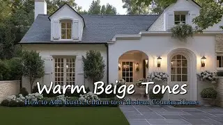 Simple Rustic Charm with European&nbsp;Elegance | Warm Beige Tones for a Modern Country Home