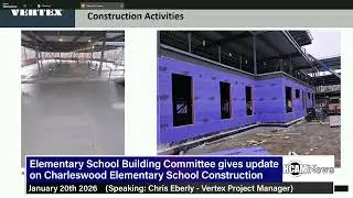 ESBC receives Charleswood Elementary construction update from Vertex Project Manager Chris Eberly