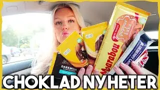 TESTAR CHOKLADNYHETER! (Marabou, Twix, Plopp, Barebells)
