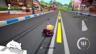 跑跑卡丁車飄移 Bongo Cat 示範一拖到底