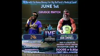John Campbell vs 24K w/ Officer Scott Atlas & Nik VanCore IWE: 10th Anniversary Show June 1st 2024
