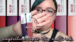 TE TIRO LA POSTA!: COMPARANDO LABIALES SUPER STAY MATTE INK MAYBELLINE | ORIGINAL VS FAKE/REPLICA~