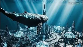 Fantasy Ocean World: Giant Whales & Glowing Palaces | Deep Sleep Music | Fictional Planet