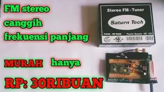 test saturn RF-038 stereo fm radio murah meriah