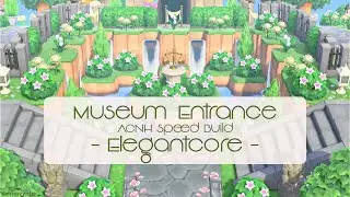 Symmetrical Elegantcore MUSEUM ENTRANCE | Animal Crossing Speed Build | No Talking Just Vibes | ACNH