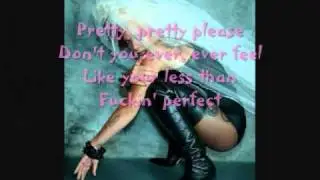 F*CKIN' PERFECT (Lyrics) - Pink