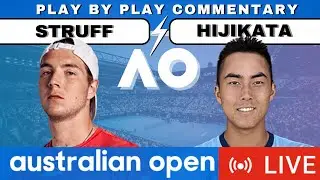 🔴STRUFF vs HIJIKATA I Australian Open 2024 Live Stream Free Tennis PLAY BY PLAY COMMENTARY en vivo