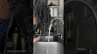 How To Revert Your 4C Natural Hair After A Silk Press Straight To Curly Part 1  #4chair #naturalhair