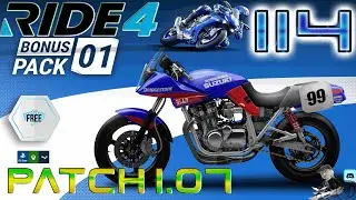 Ride 4 YOSHIMURA SUZUKI KATANA RM- DLC 01 BONUS PACK + PATCH 1.07 + TEST CIRCUIT GAMEPLAY 114 PS4Pro