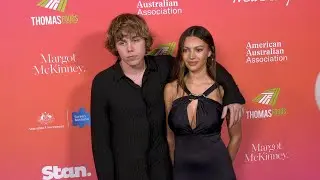 Кид ЛАРУА и Катарина Деме на гала-вечере G'Day USA Arts 2023 Blue Carpet