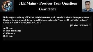If the angular velocity of Earth's spin is increased such that the bodies at the equator start float