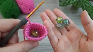 Amazing Crochet Idea with Colored Marbles 😍 Trendy & Easy Crochet Pattern