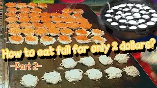[Part 2] How to eat full for 2 dollars? | Thotsakan Fresh Market in Bangkok | Thai street foods