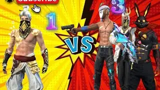 Kannadiga vs 3 pro subscriber challange kannadiga | 1 vs 3 Clash Squad | Garena Free Fire