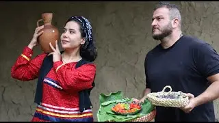 Stuffed Veggies in the Wild 🍃 | Cooking a Delicious Organic Meal in Nature&rsquo;s Paradise 🌿🔥