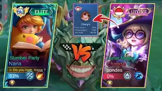 MATCH ADU GENGSI🔥 | NANA ANOMALI KETEMU CHANGE TOP INDO - TOP GLOBAL ANOMALI NANALODON - MLBB