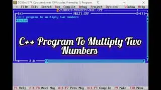 C++ Program to Multiply two Numbers | #Shorts
