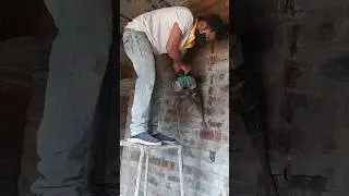 Electrical pipe line Marking | Electrical  wall cutting #shorts #electrician #electricalwork