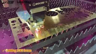 LaserMen LM-1530AF fiber laser cutting machine cut steel brass