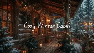 Cozy Winter Cabin ❄️ Mountain Chalet Ambience | Relaxing Piano & Acoustic Music
