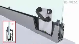 R FIX adjustable glass railing systems installation