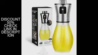 Oil Sprayer for Cooking, 200ML Olive Oil Sprayer Mister, stainless steel Oil Spray Bottle,Portable O
