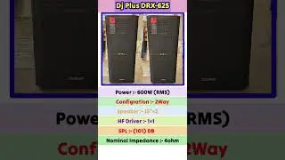 Dj Plus DRX-625 //#top#speaker#automobile#dj#speaker#soundsystem#vairal @thetechaudio