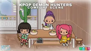 Kpop Demon Hunters Mira and Zoey comfort Rumi scene! ✨ | Toca Life World x Kpop Demon Hunters 🌎😈